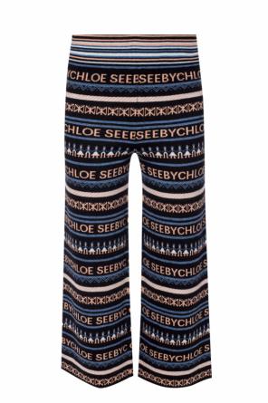 Embroidered bell-bottom trousers, zdjęcie 1 Embroidered bell-bottom trousers od See By Chloe